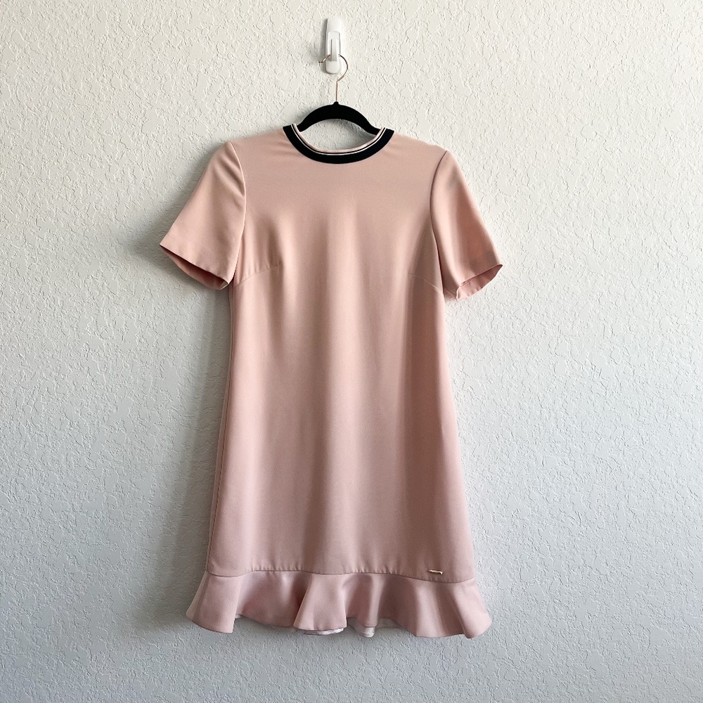 Ted Baker Pink short Sleeve Shift Dress - TB Size 1 - US Size 2